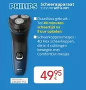 Philips - Scheerapparaat 51151/00 WET & DRY