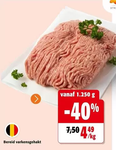 Bereid varkensgehakt
