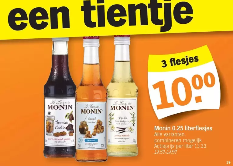 De - Monin 0.25 literflesjes