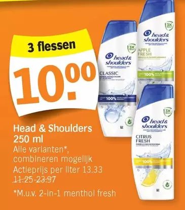 3 flessen