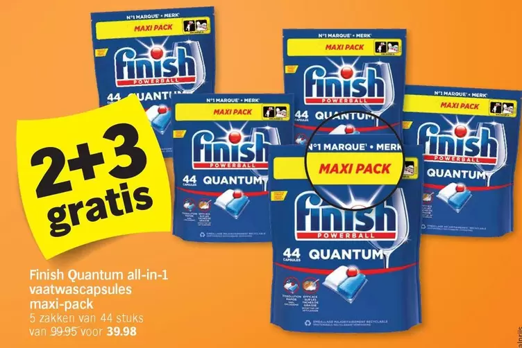 De - Quantum all-in-1 vaatwascapsules maxi-pack