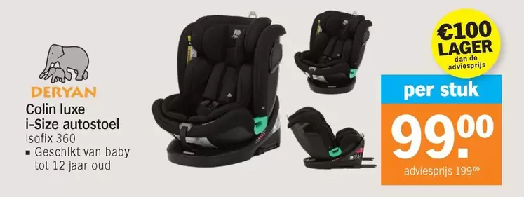 De - Colin luxe i-Size autostoel Isofix 360