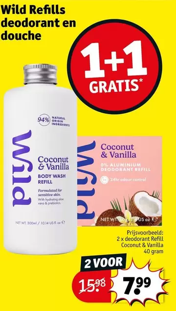 Origin - Wild Refills deodorant en douche