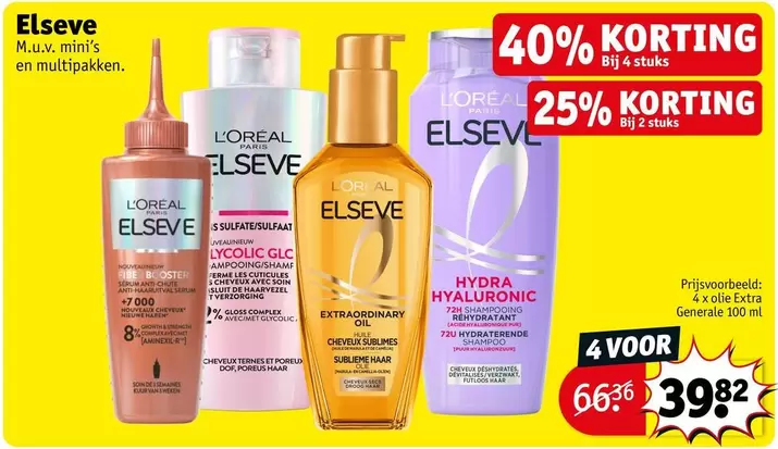 De - Elseve Shampoo, Conditioner, or Hair Mask