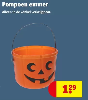 De - Pompoen emmer