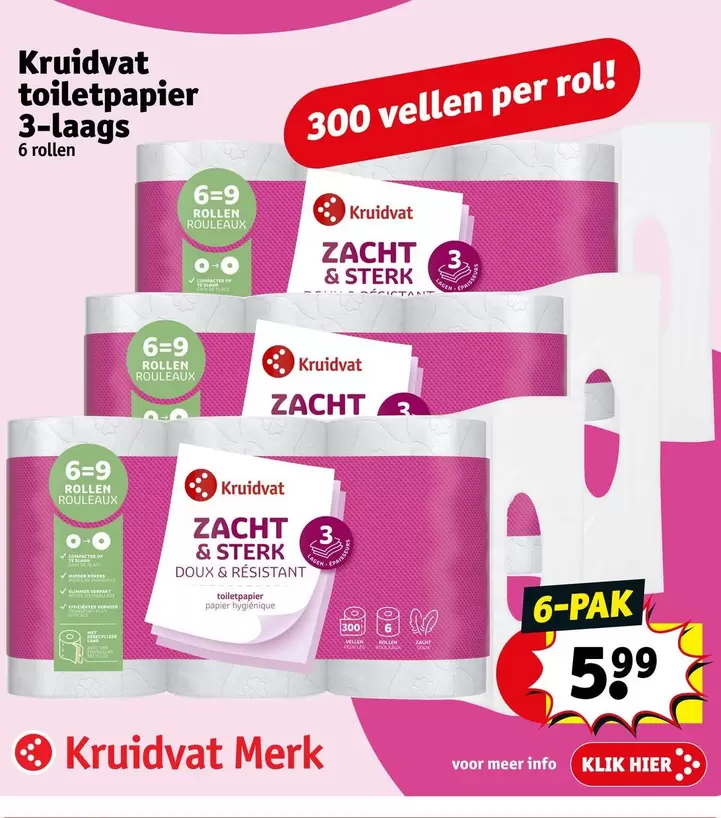 Toiletpapier 3-laags