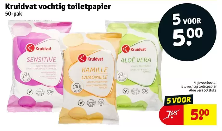 De - Kruidvat vochtig toiletpapier