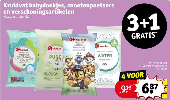 De - baby wipes, pacifier wipes and cosmetic articles