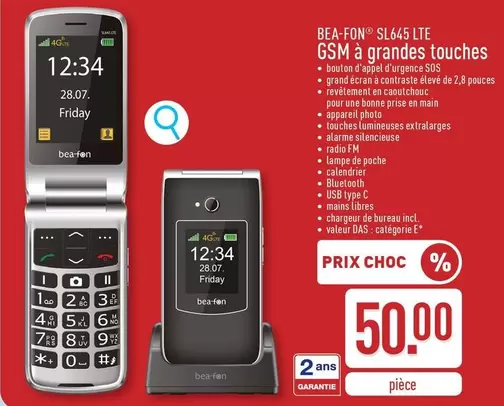 Gsm - BEA-FON SL645 LTE GSM à grandes touches