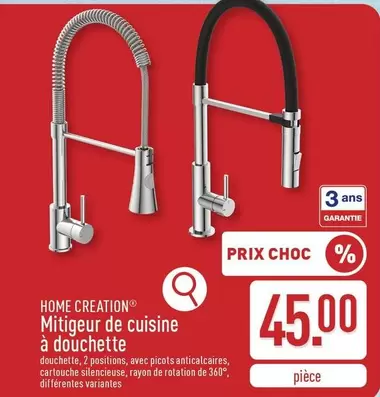 De - Mitigeur de cuisine à douchette