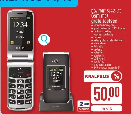 Gsm - BEA-FON SL645 LTE met grote toetsen