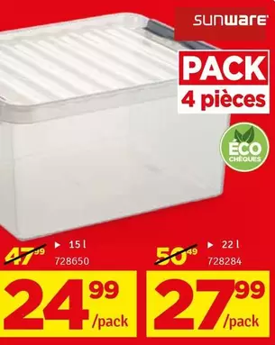 PACK 4 pièces