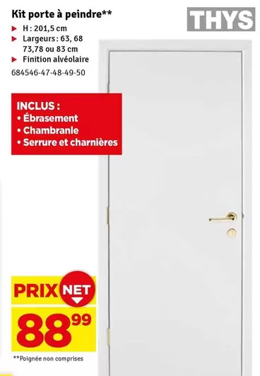 Kit porte à peindre 684546-47-48-49-50