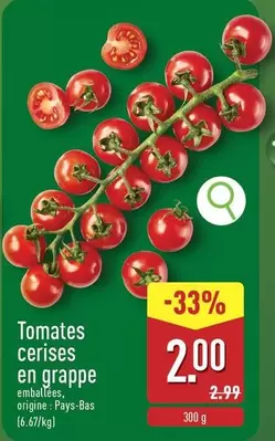Tomates cerises en grappe