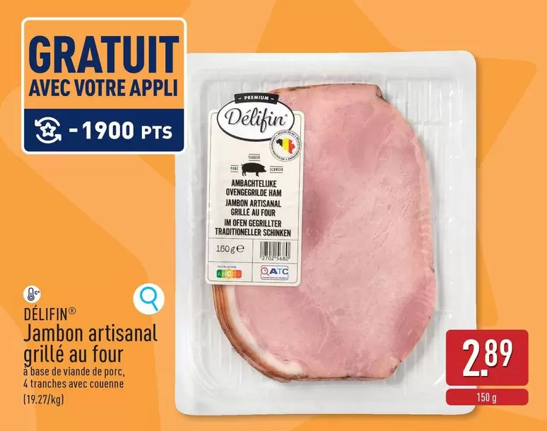 De - Jambon artisanal grillé au four