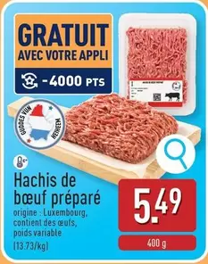 De - Hachis de boeuf préparé
