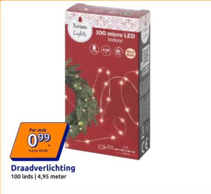 White - 100 micro LED Indoor Draadverlichting