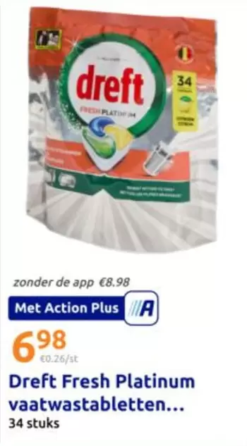 De - Fresh Platinum vaatwastabletten