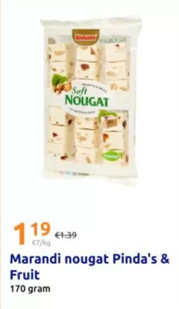 Marandi nougat Pinda's & Fruit