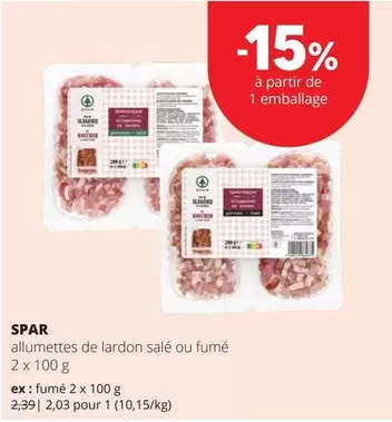 De - allumettes de lardon salé ou fumé