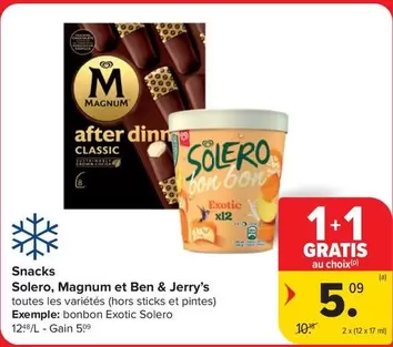 After - Solero, Magnum et Ben & Jerry's