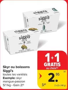 Skyr ou boissons