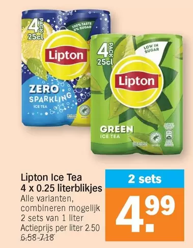 Ice Tea 4 x 0.25 literblikjes