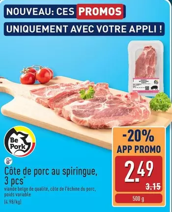 Be - Côte de porc au épringue