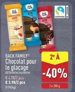 White - Chocolat pour le glaçage