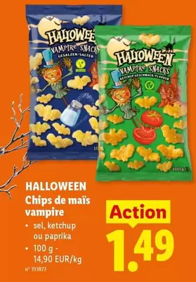 Snack - HALLOWEEN Chips de maïs vampire