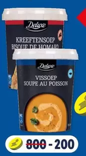De - Kreeftensoep Bisque de Homard, Vissoep Soupe au Poisson