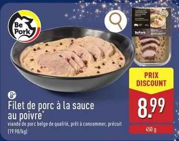 Be - Filet de porc à la sauce au poivre