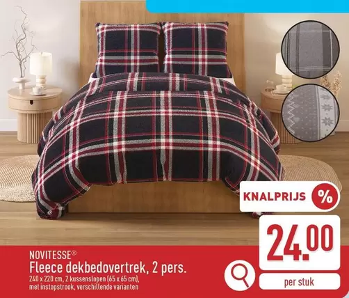 Fleece dekbedovertrek