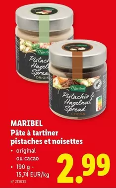 Origin - Pâte à tartiner pistaches et noisettes