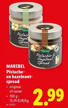 Origin - Pistache- en hazelnoot-spread