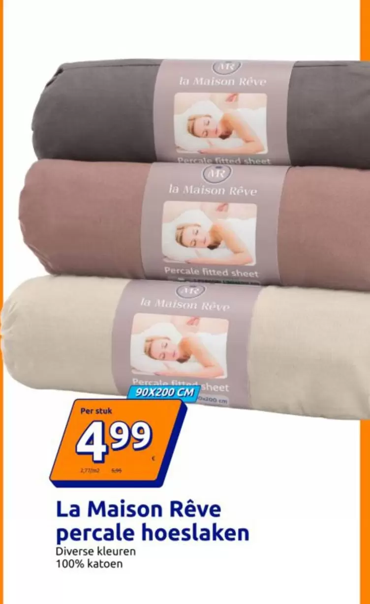 Percale Hoeslaken