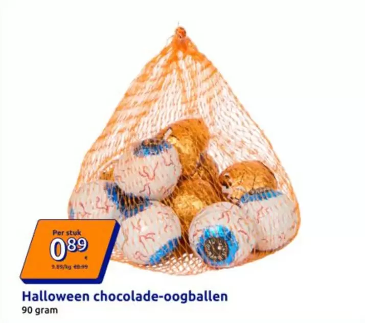 Halloween chocolade-oogballen