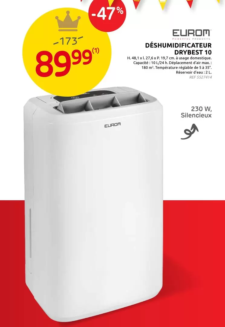 De - DÉSHUMIDIFICATEUR DRYBEST 10