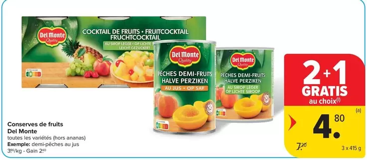 De - Conserves de fruits