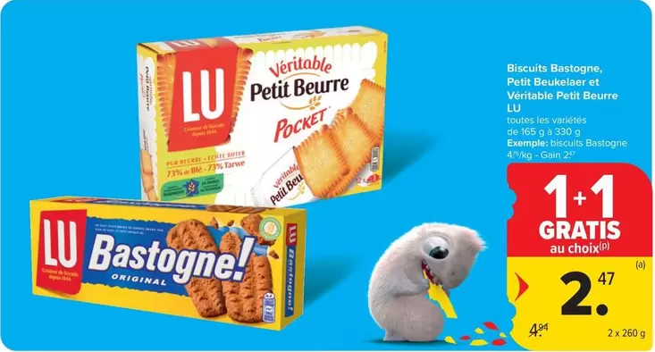 De - Biscuits Bastogne, Petit Beurre et Véritable Petit Beurre