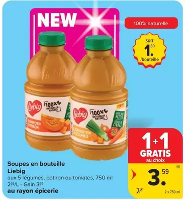 Soupes en bouteille