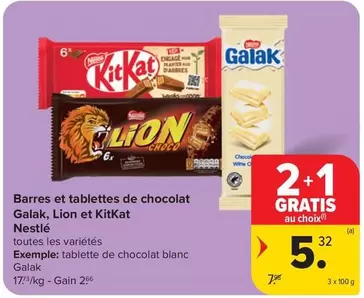 Lion - Barres et tablettes de chocolat