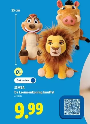 De -  Leeuwenkoning knuffel