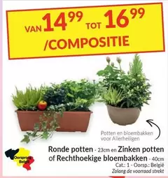 De - Ronde potten of Rechthoekige bloembakken