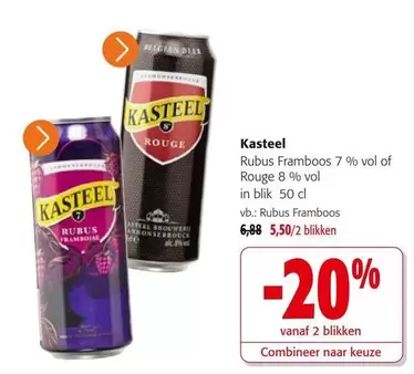 Belgian - Kasteel Rouge 8 % vol in blik 50 cl