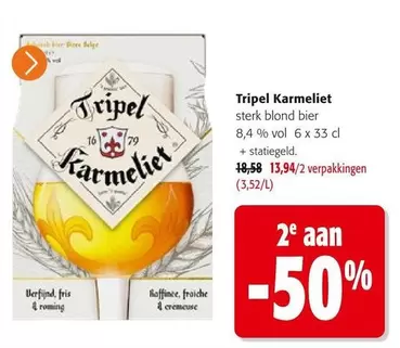 Tripel Karmeliet sterk blond bier