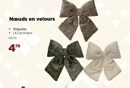 Nœuds en velours