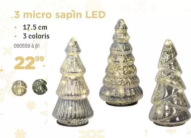 .3 micro sapin LED