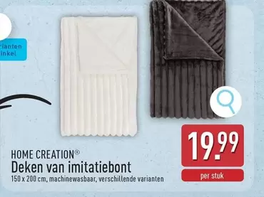 Deken van imitatiebont