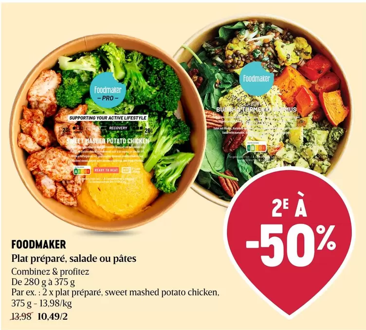 De - Plat préparé, salade ou pâtes